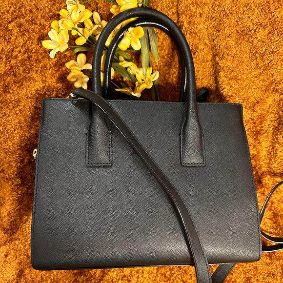 NWOT Kate Spade Black Saffiano Satchel - Picture 3 of 15